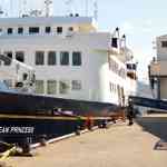 Cruise Ship Hebridean Princess Docked at Ullapool Harbour April 2013