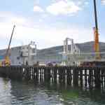 New Gangway Installation at Ullapool Harbour August 2014