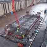Commencement Caisson Construction for Ullapool Harbour at Inchgreen Dry Dock Feb 2014