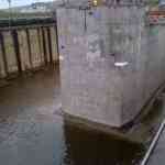 Flooding Dry Dock In Preparation For Caisson Flotation to Ullapool Harbour May 2014