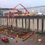 Caisson Construction for Ullapool Harbour at Inchgreen Dry Dock Feb 2014