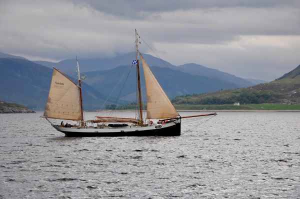 Tall Ship Tecla Departing Ullapool Harbour July 2015
