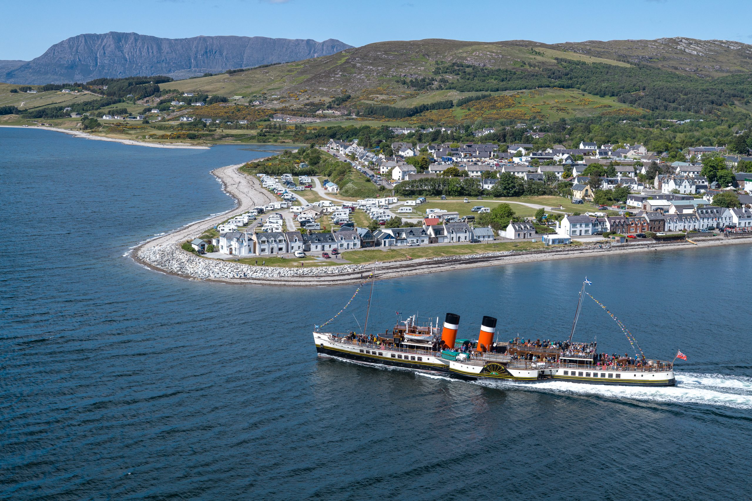 Paddle Steamer Waverley Ullapool Harbour May 2025